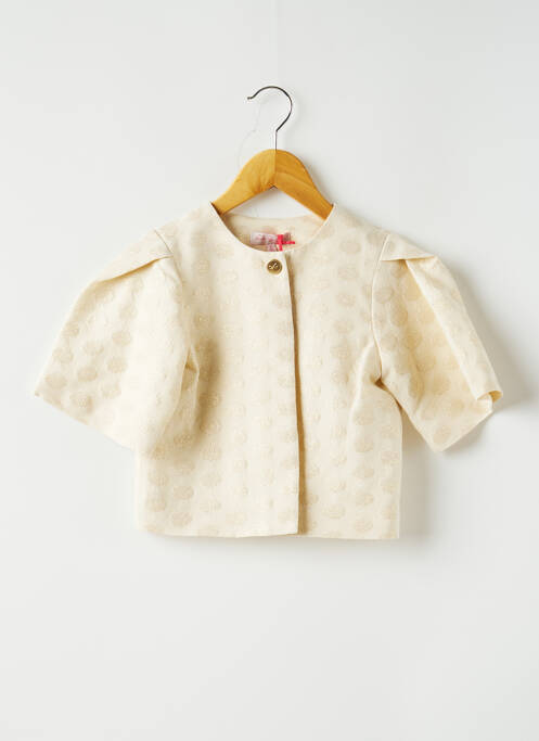 Jachete elegante bej LILI GAUFRETTE fată