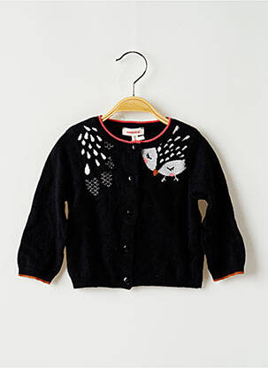 Vestă cu mâneci lungi negru CATIMINI fată