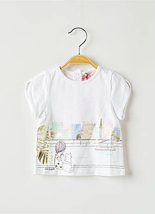 Tricou alb LILI GAUFRETTE fată