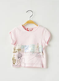 Tricou roz LILI GAUFRETTE fată