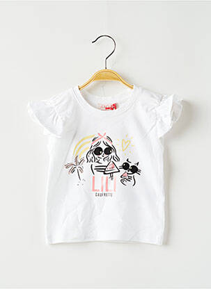 Tricou alb LILI GAUFRETTE fată