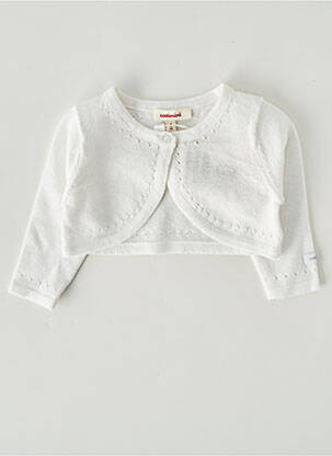 Vestă cu mâneci lungi alb CATIMINI fată