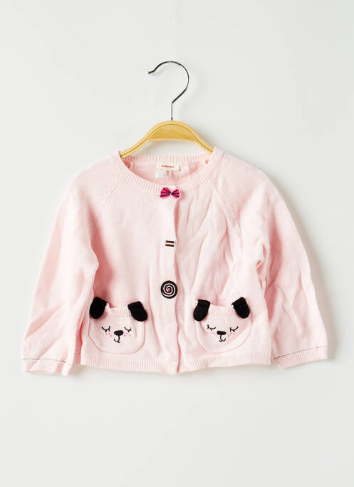 Vestă cu mâneci lungi roz CATIMINI fată