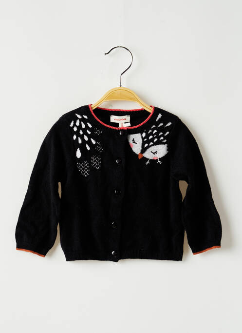 Vestă cu mâneci lungi negru CATIMINI fată