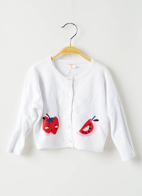 Vestă cu mâneci lungi alb CATIMINI fată