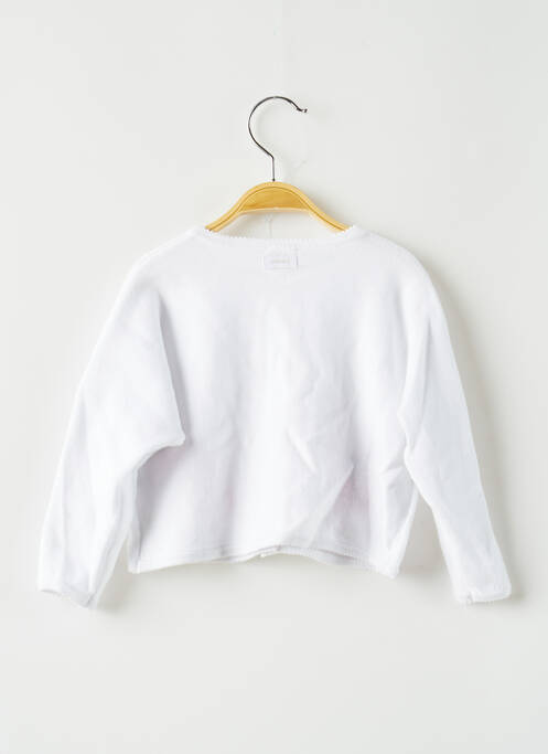 Vestă cu mâneci lungi alb CATIMINI fată