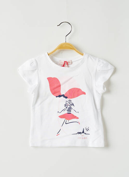 Tricou alb LILI GAUFRETTE fată