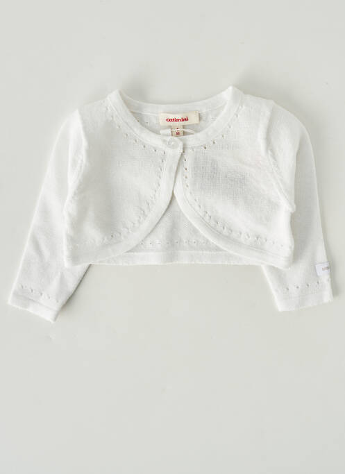 Vestă cu mâneci lungi alb CATIMINI fată