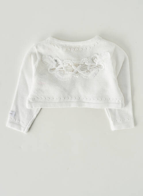 Vestă cu mâneci lungi alb CATIMINI fată