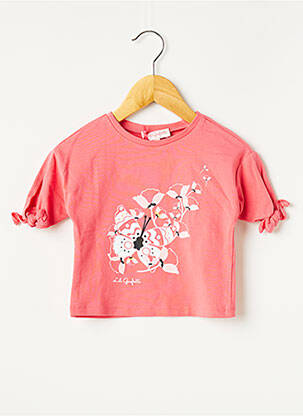 Tricou roz LILI GAUFRETTE fată