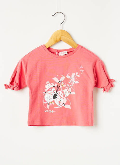 Tricou roz LILI GAUFRETTE fată