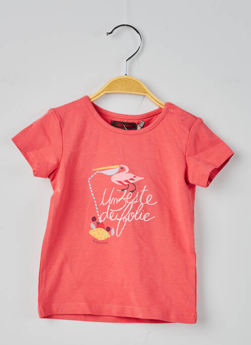 Tricou roz CATIMINI fată