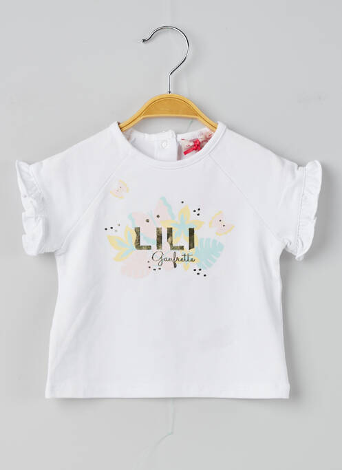 Tricou alb LILI GAUFRETTE fată