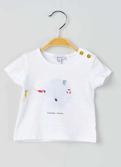 Tricou alb ABSORBA fată