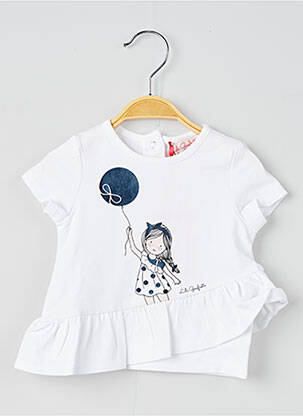 Tricou alb LILI GAUFRETTE fată
