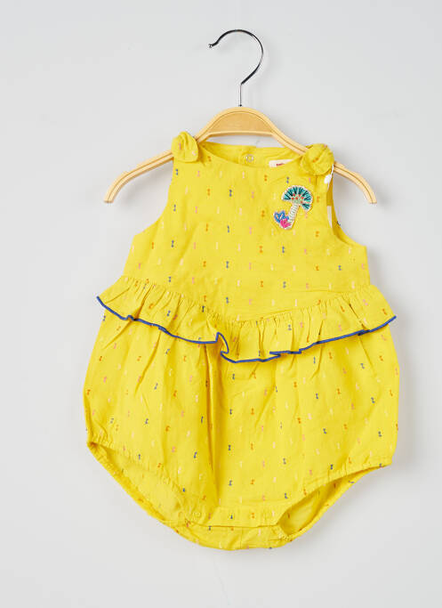 Salopetă pentru bebeluși galben CATIMINI fată