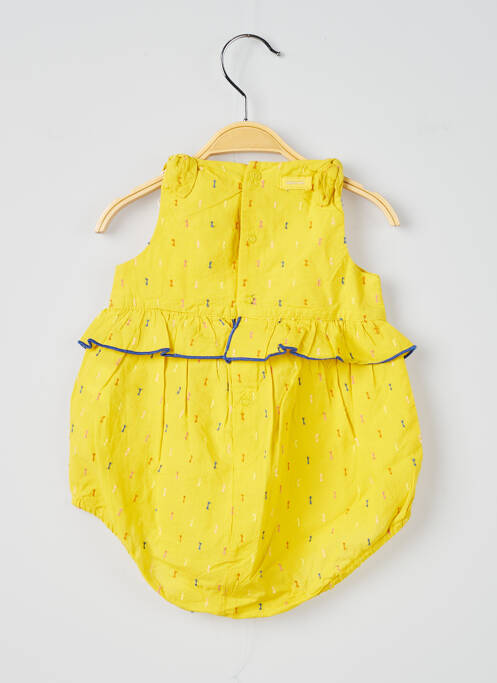 Salopetă pentru bebeluși galben CATIMINI fată