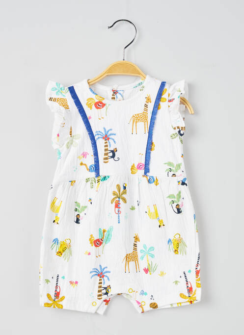 Salopetă scurtă alb CATIMINI fată