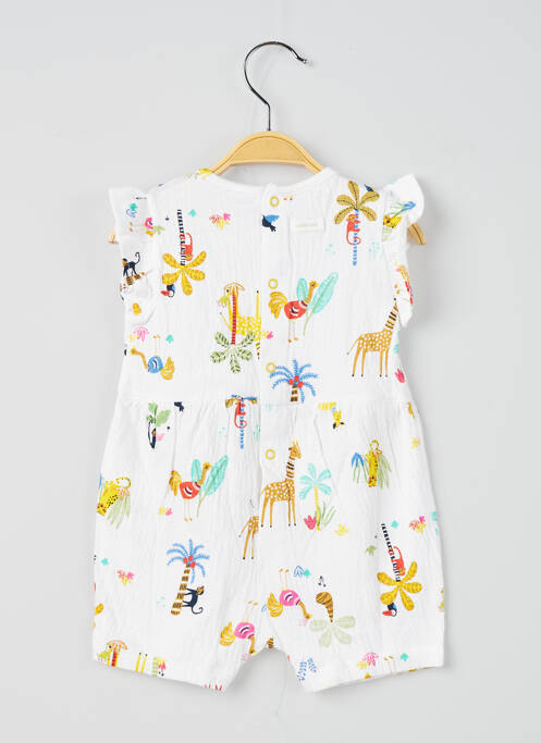 Salopetă scurtă alb CATIMINI fată