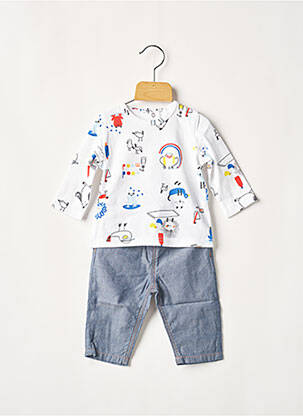 Set pantaloni alb CATIMINI băiat