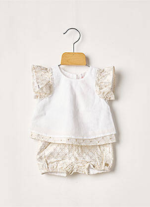 Set șort alb LILI GAUFRETTE fată