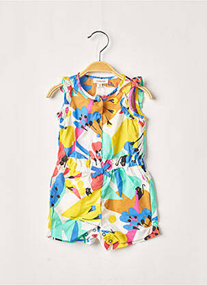 Salopetă scurtă alb CATIMINI fată