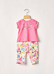 Set pantaloni roz CATIMINI fille
