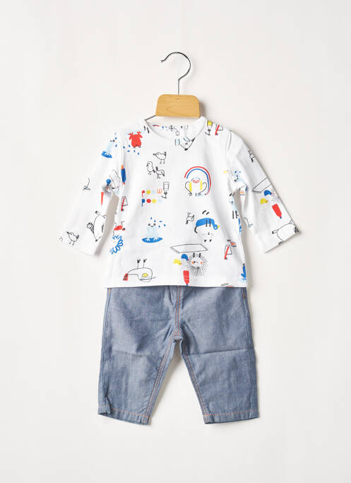 Set pantaloni alb CATIMINI băiat