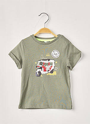 Tricou verde 3 POMMES băiat