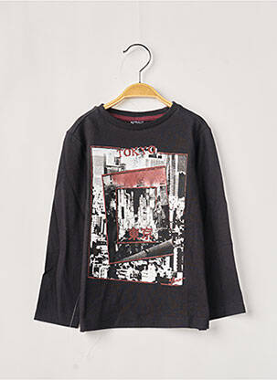 Tricou negru 3 POMMES băiat