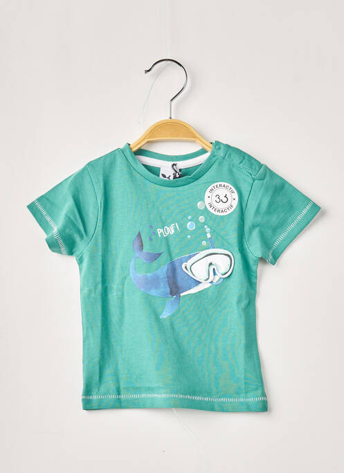 Tricou verde 3 POMMES băiat