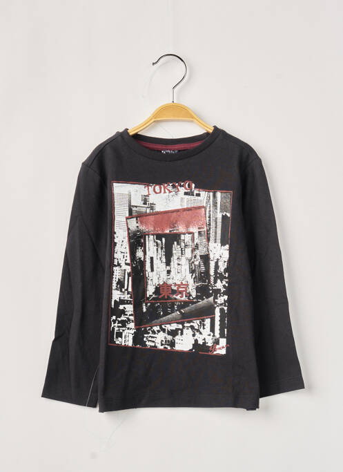 Tricou negru 3 POMMES băiat