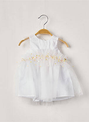 Rochie midi alb LILI GAUFRETTE fată