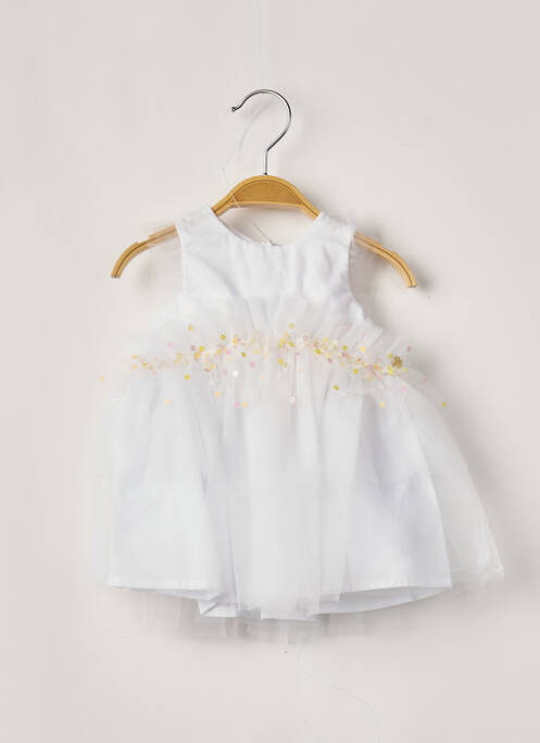 Rochie midi alb LILI GAUFRETTE fată