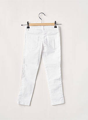 Pantalon slim alb LILI GAUFRETTE fată