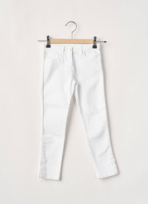 Pantalon slim alb LILI GAUFRETTE fată