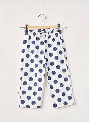 Pantalon drept alb LILI GAUFRETTE fată