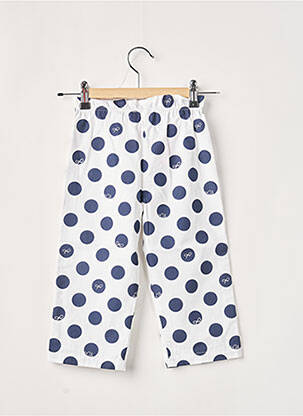 Pantalon drept alb LILI GAUFRETTE fată