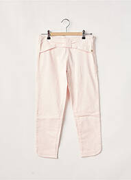 Pantalon drept roz LILI GAUFRETTE fată