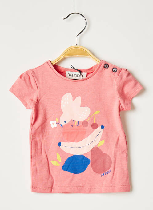 Tricou roz JEAN BOURGET fată