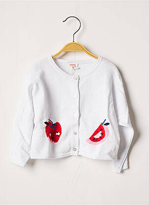 Vestă cu mâneci lungi alb CATIMINI fată
