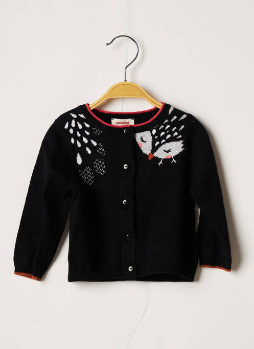 Vestă cu mâneci lungi negru CATIMINI fată