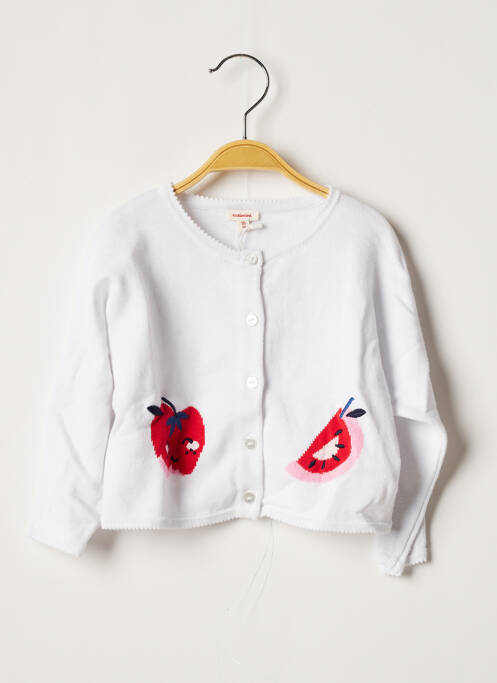 Vestă cu mâneci lungi alb CATIMINI fată