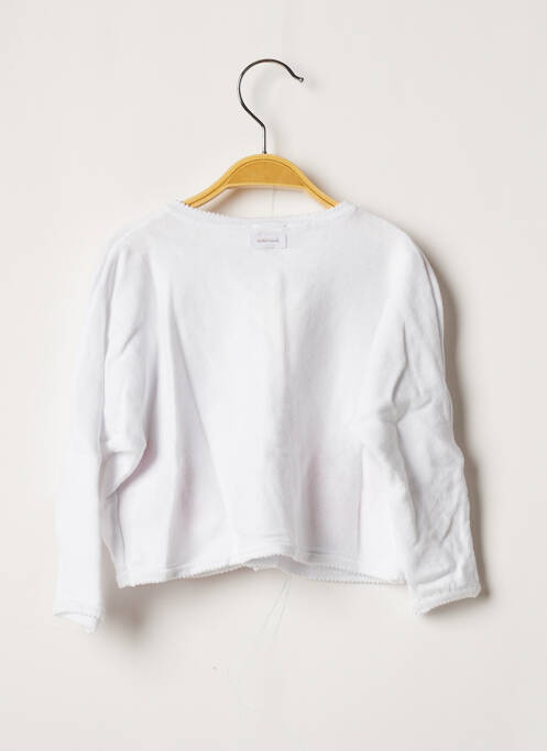 Vestă cu mâneci lungi alb CATIMINI fată