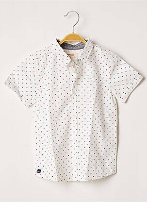 Cămașă cu mâneci scurte alb CATIMINI băiat