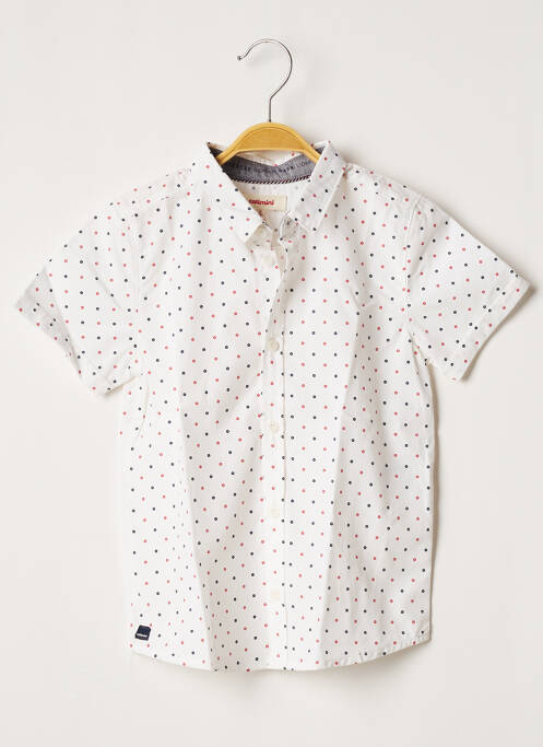 Cămașă cu mâneci scurte alb CATIMINI băiat
