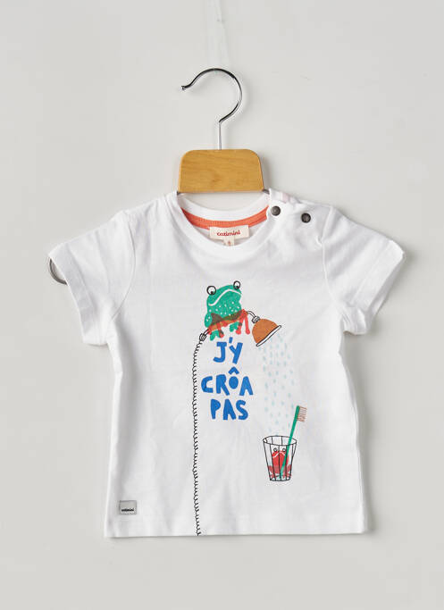 Tricou alb CATIMINI băiat