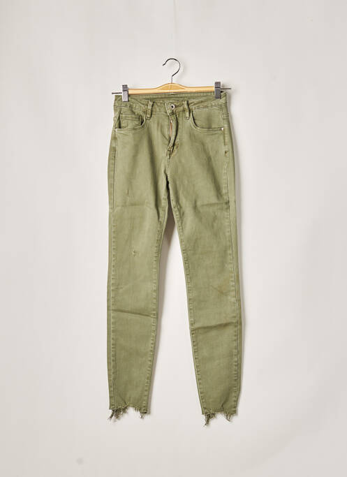 Blugi cu croială slim verde DENIM femeie