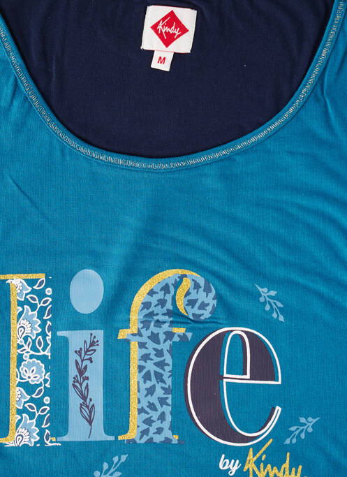 Cămașă de noapte albastru KINDY femeie