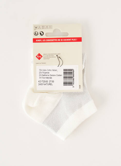 Șosete alb KINDY fată